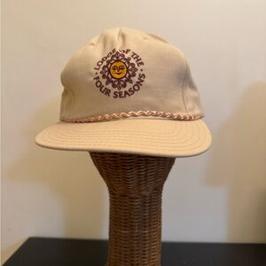 Lodge of the 4 Seasons Beige Cap with Embroidered Logo